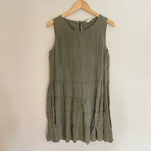 Artisan Ny Sleeveless Mini Linen Dress